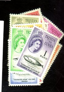 TRISTAN DA CUNHA 42-54 MINT FVF OG LH  Cat $70