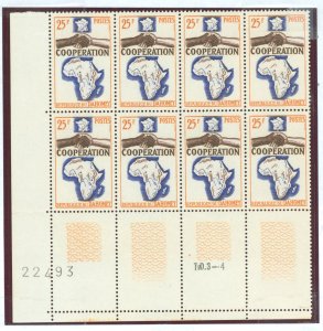 Dahomey #193  Plate Block