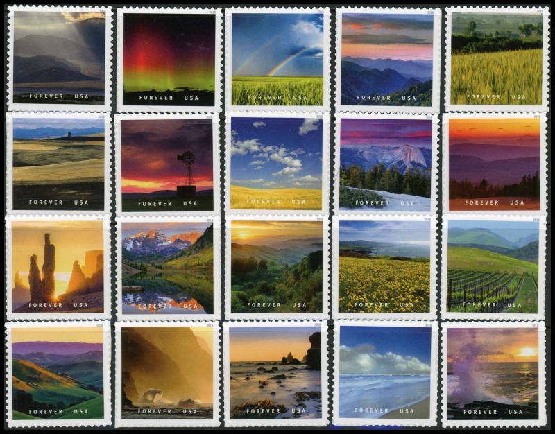 USA 5298 a-t Mint (NH) National Parks Complete Set
