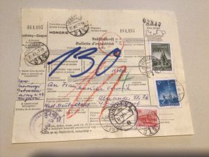 Hungary packet parcel post stamps receipt card   A9500