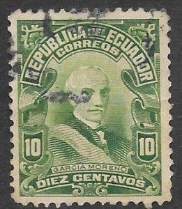 Ecuador 212: 10c Dr. G. Garcia Moreno, used, F-VF