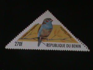 ​BENIN-1999-COLORFUL-BEAUTIFUL-LOVELY BIRD-MNH-VF-LAST ONE-HARD TO FIND