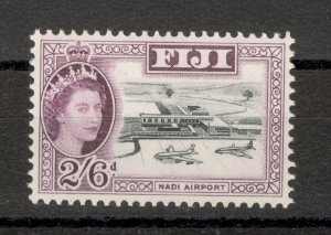 FIDJI - MNH STAMP, 2/6d - AIRPORT - PLANE - 1959.