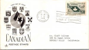 Canada 1964 FDC - Canadian Postage Stamps - Ottawa Ont - 5c Stamp - J3898