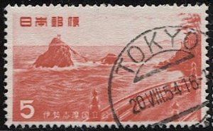 JAPAN  1953 Sc 585 Used  VF  5y  Ise-Shima National Park, Tokyo FM cancel