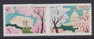 US 4983a Gifts of Friendship Lincoln Memorial Capitol forever pair MNH 2015