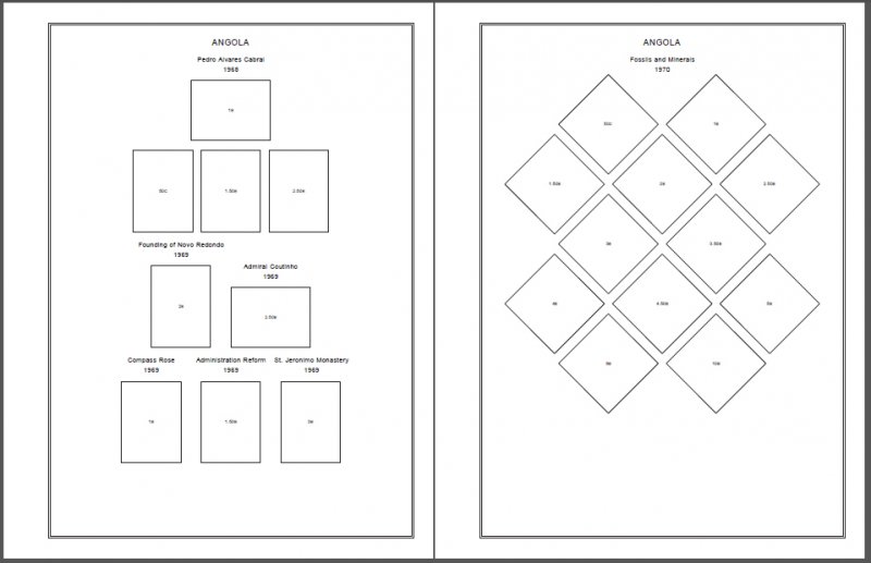 ANGOLA STAMP ALBUM PAGES 1870-2011 (241 PDF digital pages)