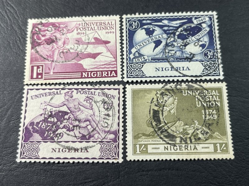 NIGERIA # 75-78-USED----UPU ISSUE----1949