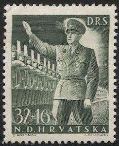 CROATIA  1944 Sc B68 Mint LH VF