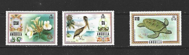 ANGUILLA - 1972 - 1975 TOURISM DEFINITIVES - SCOTT 145 TO 160 - MNH