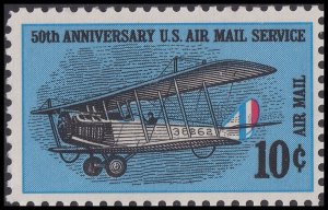 US C74 Airmail Service 10c single (1 stamp) MNH 1968