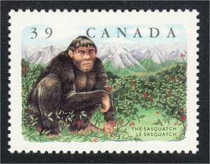 Canada 1990 Bigfoot in a Berry Patch Sasquatch Stamp #1289 MNH
