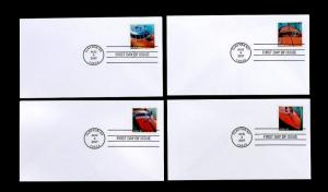 US #4160-4163 FDC Unaddressed Vintage Mahogany Speedboats 2007