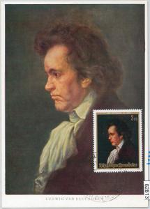 62813 - RWANDA - POSTAL HISTORY: MAXIMUM CARD 1971 - MUSIC  Ludwig van Beethoven