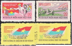 Vietnam Viet Cong 1968 MNH Stamps Elections Battle Guerilla