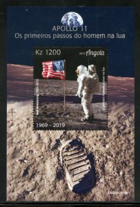 ANGOLA 2019 MOON LANDING 59th ANNIVERSARY SOUVENIR SHEET MINT NH