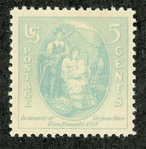 SCOTT  796  VIRGINIA DARE  5¢  SINGLE  MINT NEVER HINGED