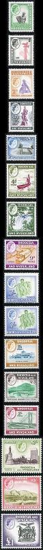 Rhodesia and Nyasaland SG18/31 1959 Set (2 x 1/-) U/M