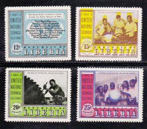 Liberia # C78-81, U.N. Technical Assistance,  Mint NH