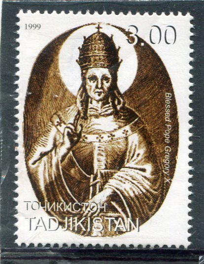 Tajikistan 1999 POPE GREGORY X 1 value Perforated Mint (NH)