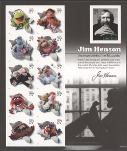 2005 US Scott# 3944 JIM HENSON MUPPETS SHEET of 11 MNH