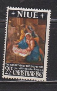 NIUE Scott # 120 MH - Christmas 1967