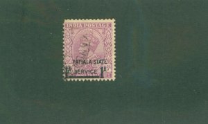 INDIA - PATIALA STATE 058 USED CV$ 5.25 BIN$ 2.25