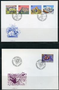 LIECHTENSTEIN LOT IV  OF 24  LATE DATE FIRST DAY COVERS 