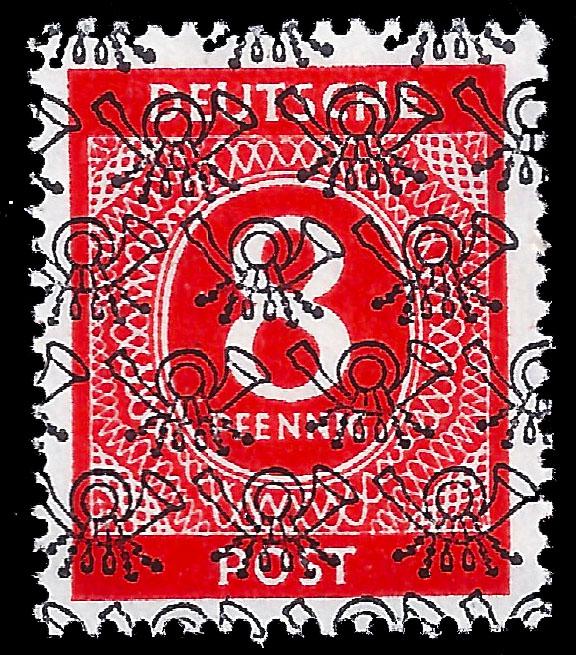 Germany BiZone 1948 Mi 53 II, MLH signed