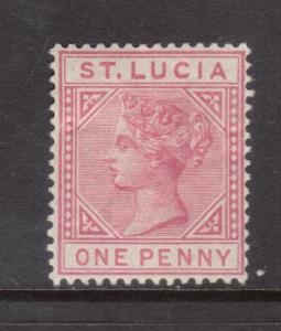 St Lucia #28 Very Fine Mint Original Gum Hinged