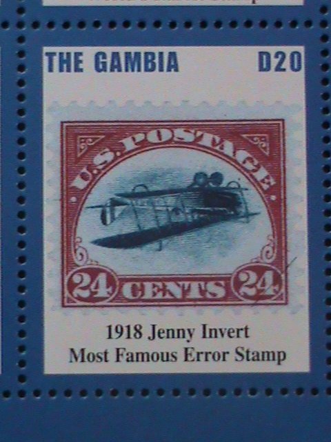GAMBIA STAMP:2004 SC#2871 WORLD RARE & FAMOUS POSTAGE STAMPS S/S -MNH SHEET.