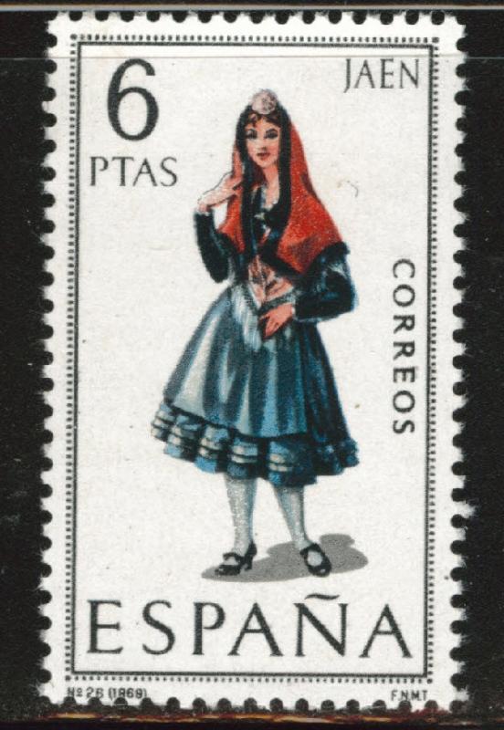 SPAIN Scott 1417 MNH** Jaen regional costume 1969