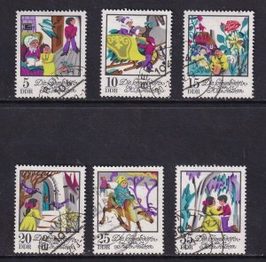 German Democratic Republic   DDR   #1417-1422 used 1972 Anderson's snow ...