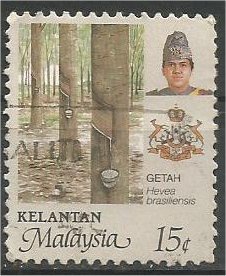 KELANTAN, 1986, used 15c, Agriculture Scott 119