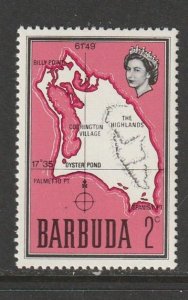 1968 Antigua-Barbuda - Sc 14 - MNH VF - 1 single - Map