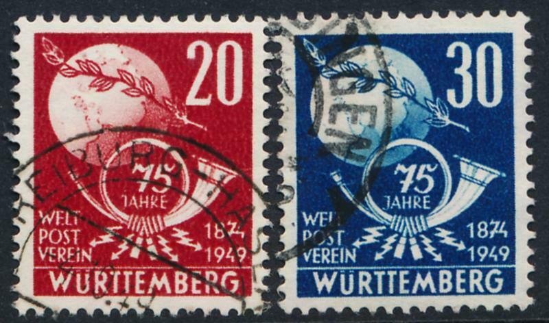 GERMANY WURTTERMBURG 8N40-41 USED