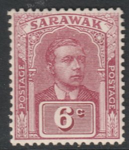 Sarawak Scott 58 - SG67, 1922 Sir Charles Vyner Brooke 6c MH*