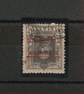 41826 - Spanish ANDORRA  - STAMP ERROR - Inverted  Overprint - Edifil # 7 - USED