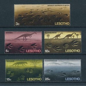 [106098] Lesotho 1970 Prehistoric animals dinosaurs footprints MNH