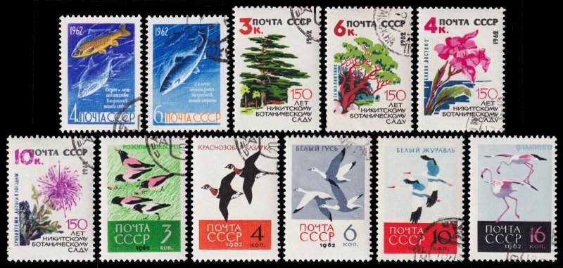 Russia Scott 2632 -- 2687 (1962) CTO VF Complete Sets C