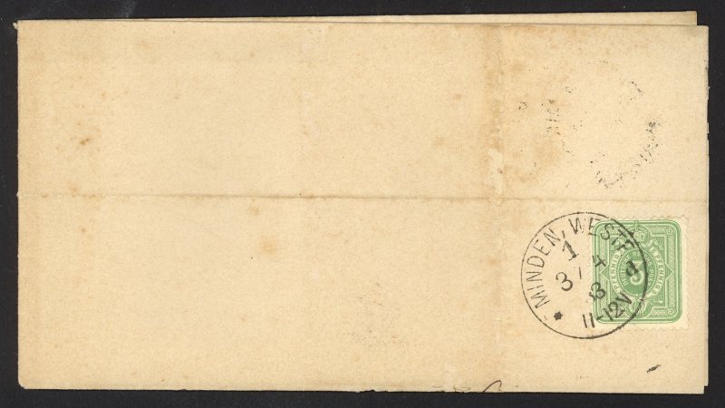 Germany Sc# 37 cover (a) Minden Westf>Rothenuffel 1883 3.4 numeral