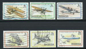 Rhodesia SG 570 - 575 75th Anniv of Powered flight VFU se...