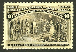 U.S. #237 MINT OG HR THINS