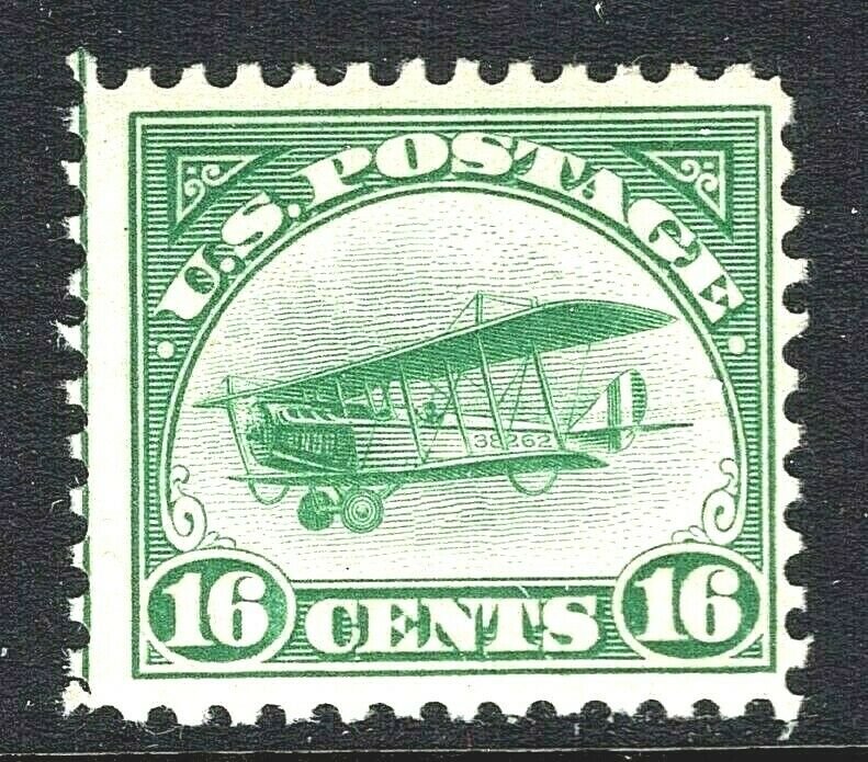 [ST]  US #C2 ~ 1st Air Mail Issue ~ 1918 'Jenny' Mail Plane ~ Mint-NH OG