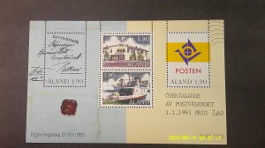 Aland/Finland Scott# 72 Souvenir Sheet MNH XF