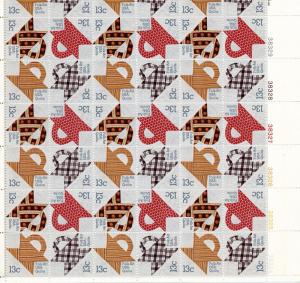 U.S. Scott 1745-1748 1978 13 Cent Basket Design MNH Pane of 48