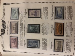 The All American Stamp Album Mint Stamps Very Nice Starts At 1933 Almost Full