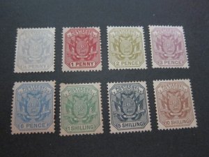 Transvaal 1895 Sc 153-6,158-61 MH