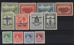 PAPUA 1934-41 sets complete commems MNH **.