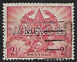Australia # 200 - End of World War II - Used....(GR6)